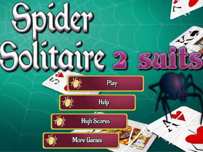 Play Spider Solitaire 2 suits free online on phone